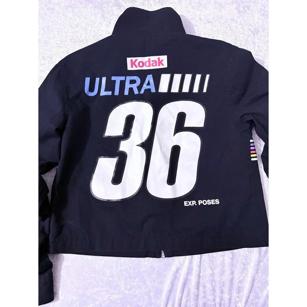 KODAK RACING Jacket LARGE 2018 Retro Forever21 Film Camera Ektachrome Ultra